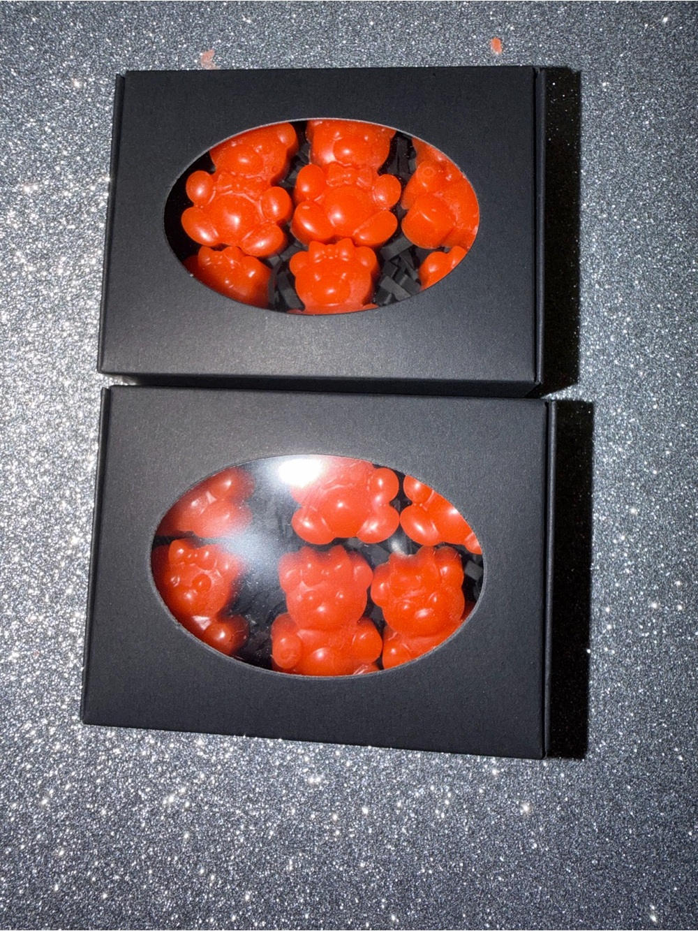 Homemade teddy bear wax melts